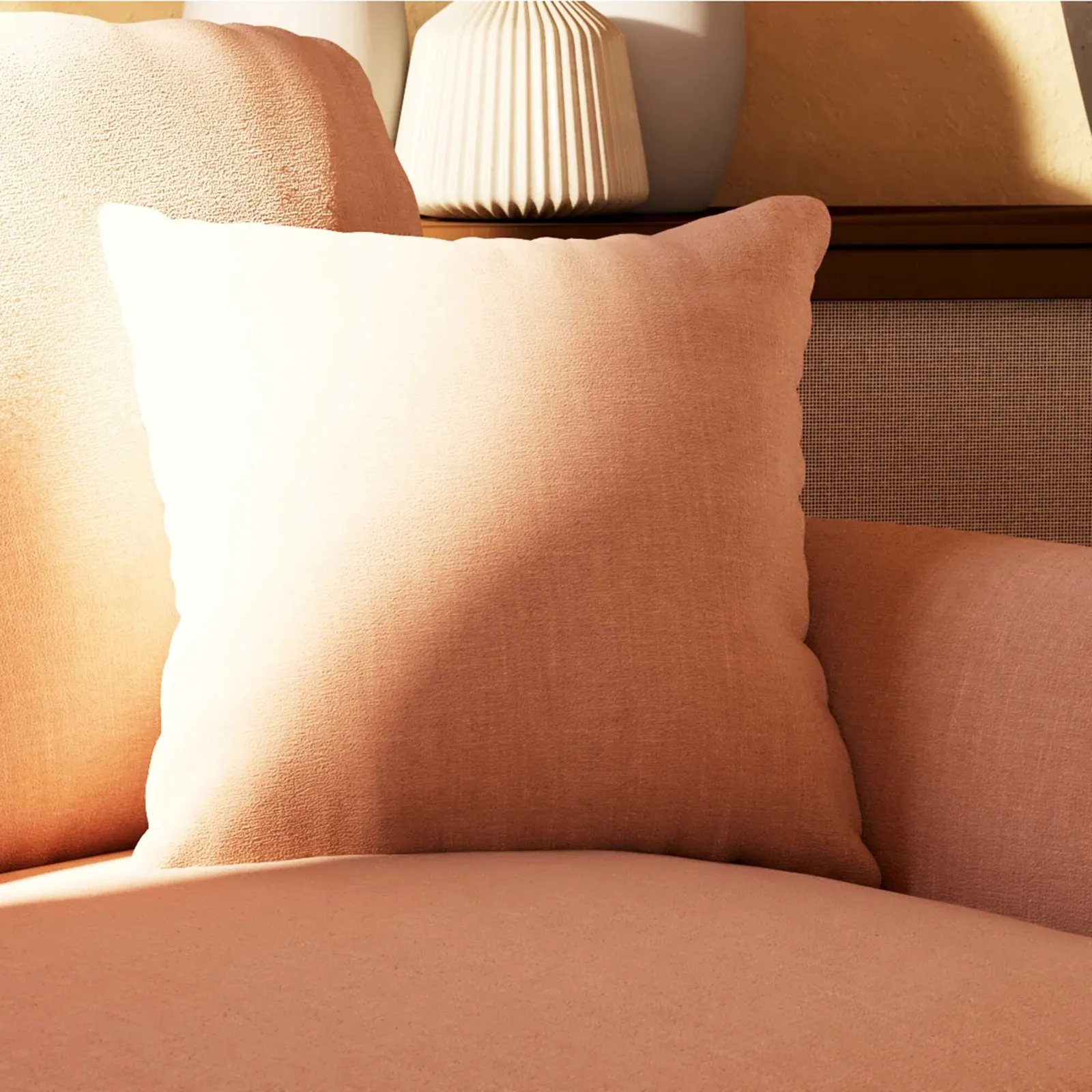 Hattie 4 Seater Sofa, Pink Fabric | Barker & Stonehouse 5
