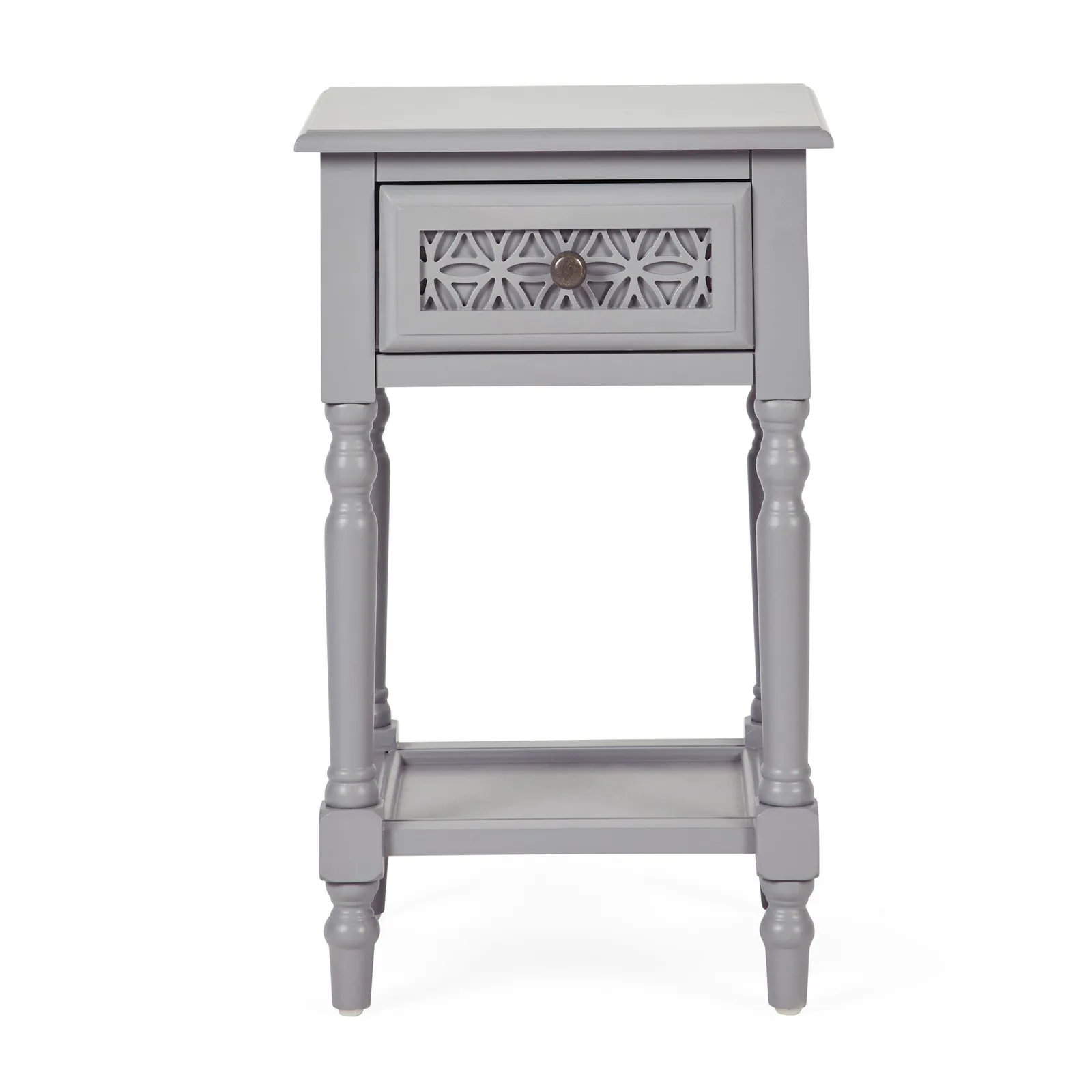Carys 1 Drawer Bedside Table Grey