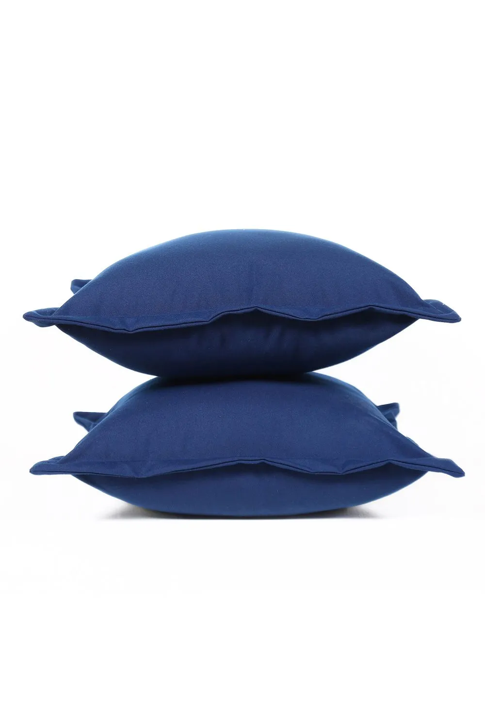 Homescapes Luxury Waterproof Plain Outdoor Cushion 45 x 45 cm, Set of 2 in Blue 3