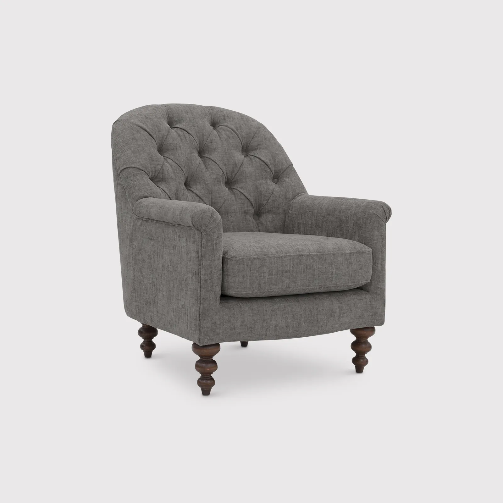 English Heritage Clover 26 Accent Armchair, Grey Fabric | Barker & Stonehouse 1