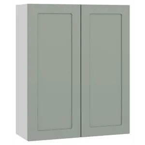 Wickes Winsford Reed Green Slimline Depth Wall Unit - 600mm