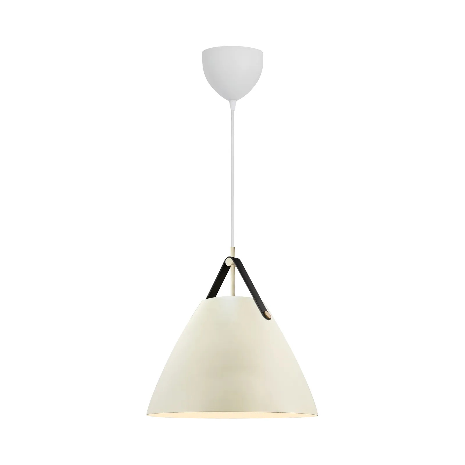 Nordlux Strap Pendant Light Sand Metal Dining Room E27 Mains 36cm in Light Beige 2