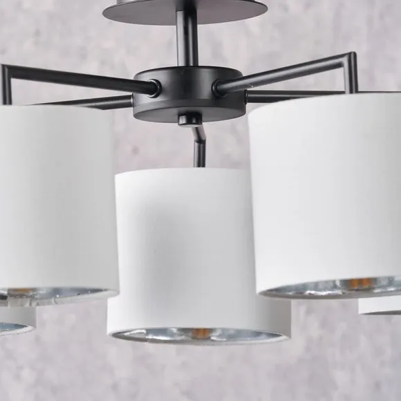 Pacific Lifestyle Elin 5 Light Semi Flush Ceiling Light 2
