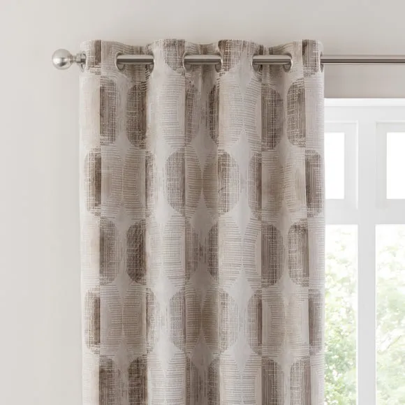 Orion Cut Velvet Eyelet Curtains 1