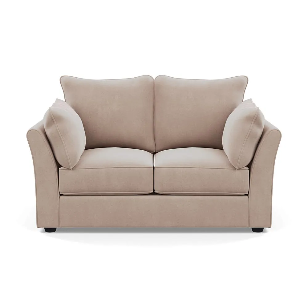 Heal's Tailor 2 Seater Sofa Smart Velvet Pebble Black Feet 1