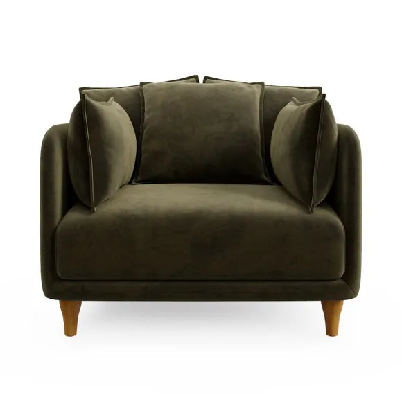 Armitage Scatter Back Velvet Snuggle Chair 6