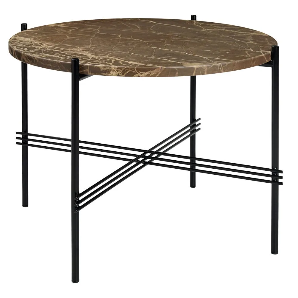 Gubi TS Coffee Table Medium in Brown Emperador Marble 2