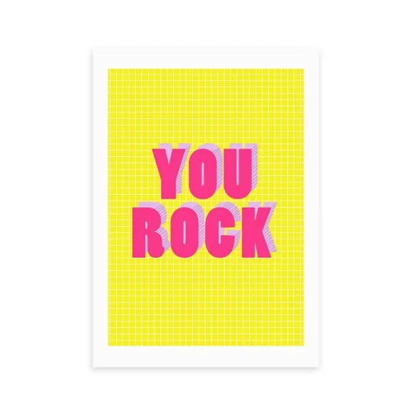 East End Prints You Rock Print 2