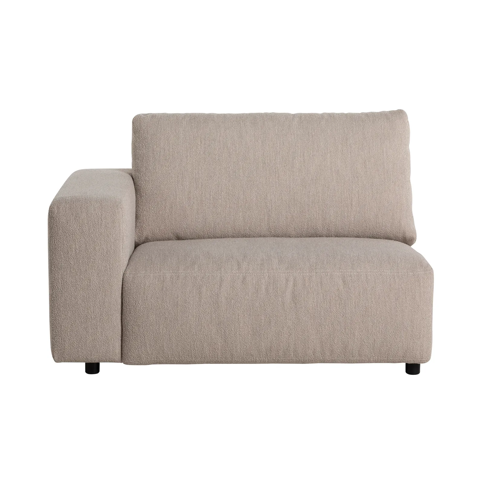 Adessa 1.5 Seater Medium With Armrests Left Modular Sofa, Neutral Fabric | Barker & Stonehouse 2
