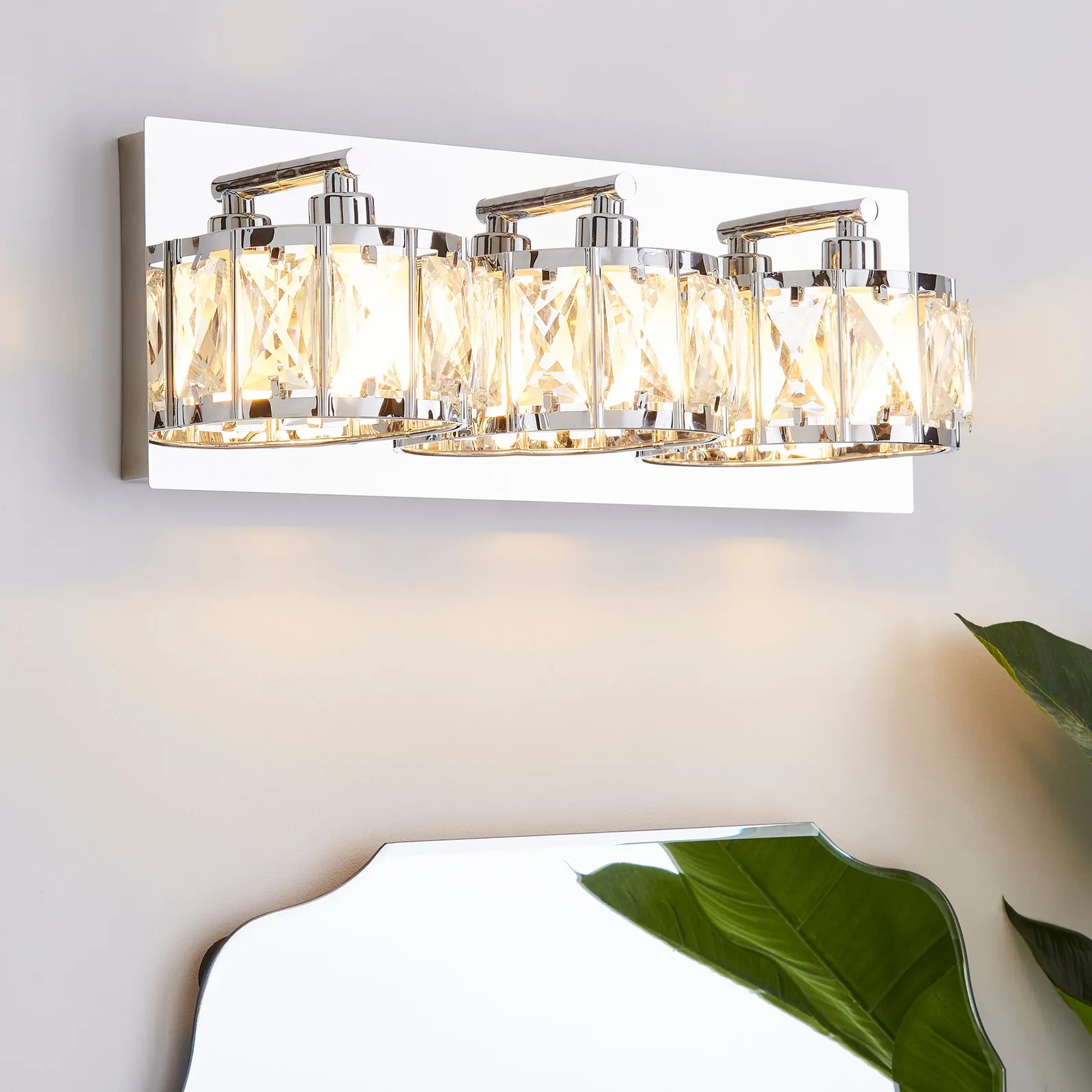 Kylie Bathroom 3 Light Wall Light Chrome