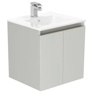 Newland Pearl Basin Suspended Double Door Unit - 500mm