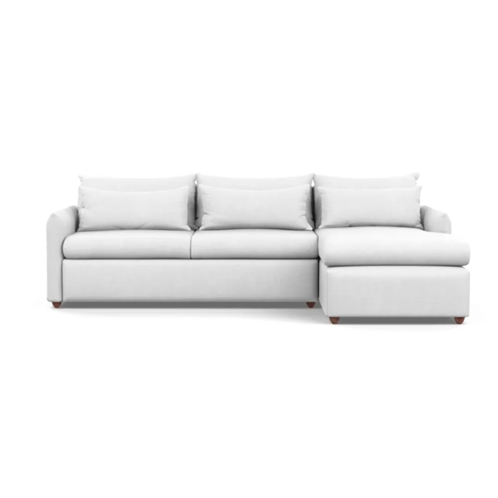 Heal's Pillow Large Right Hand Corner Chaise Capelo Linen-Cotton Snowdrop