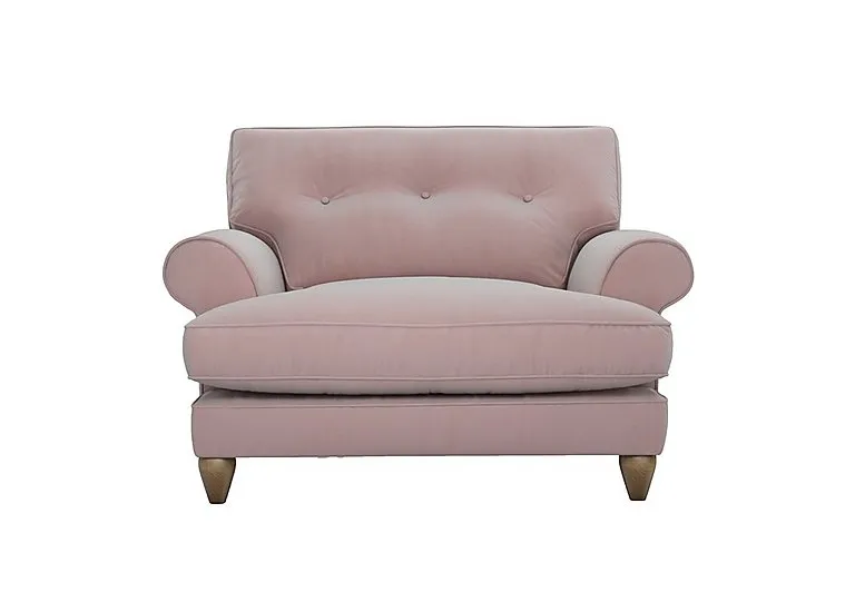 Bronwyn Fabric Classic Back Snuggler - Cotton Candy with Washed Oak Feet