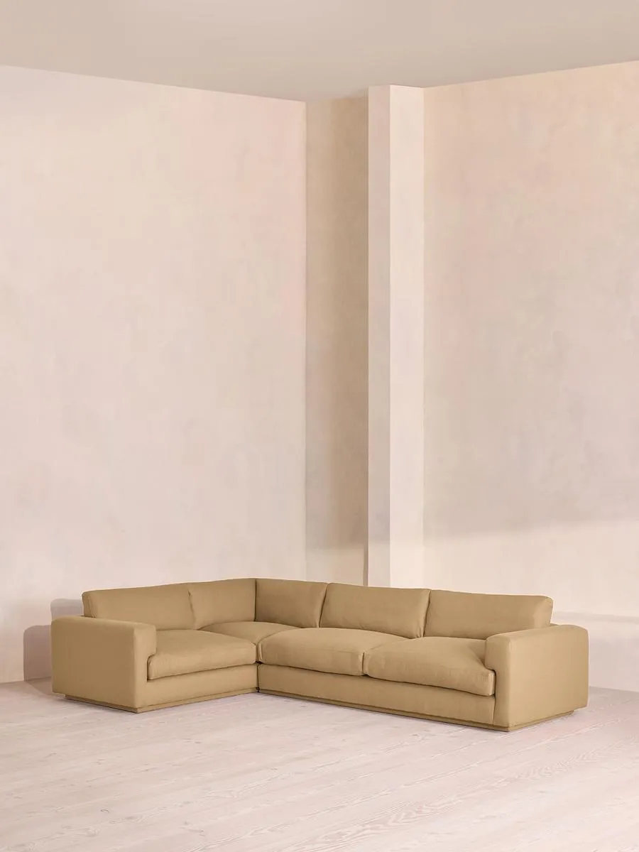 Mossley Left L-Shape Sofa, Linen, Wheat