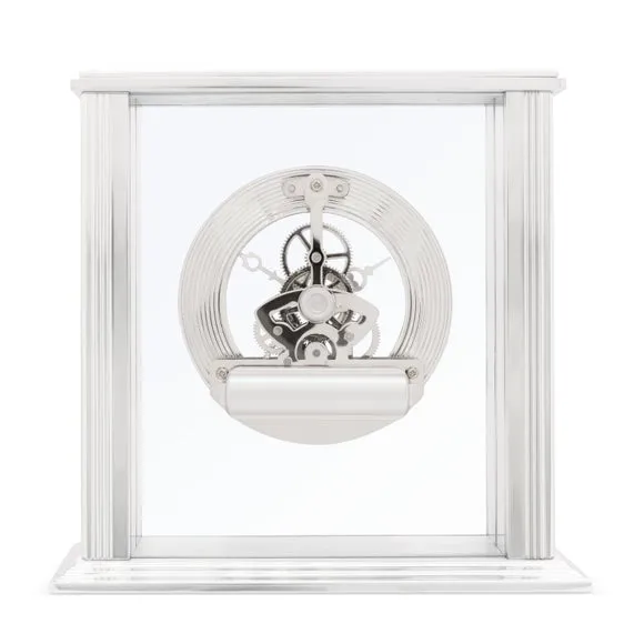 Acctim Vermont Silver Mantel Clock 5