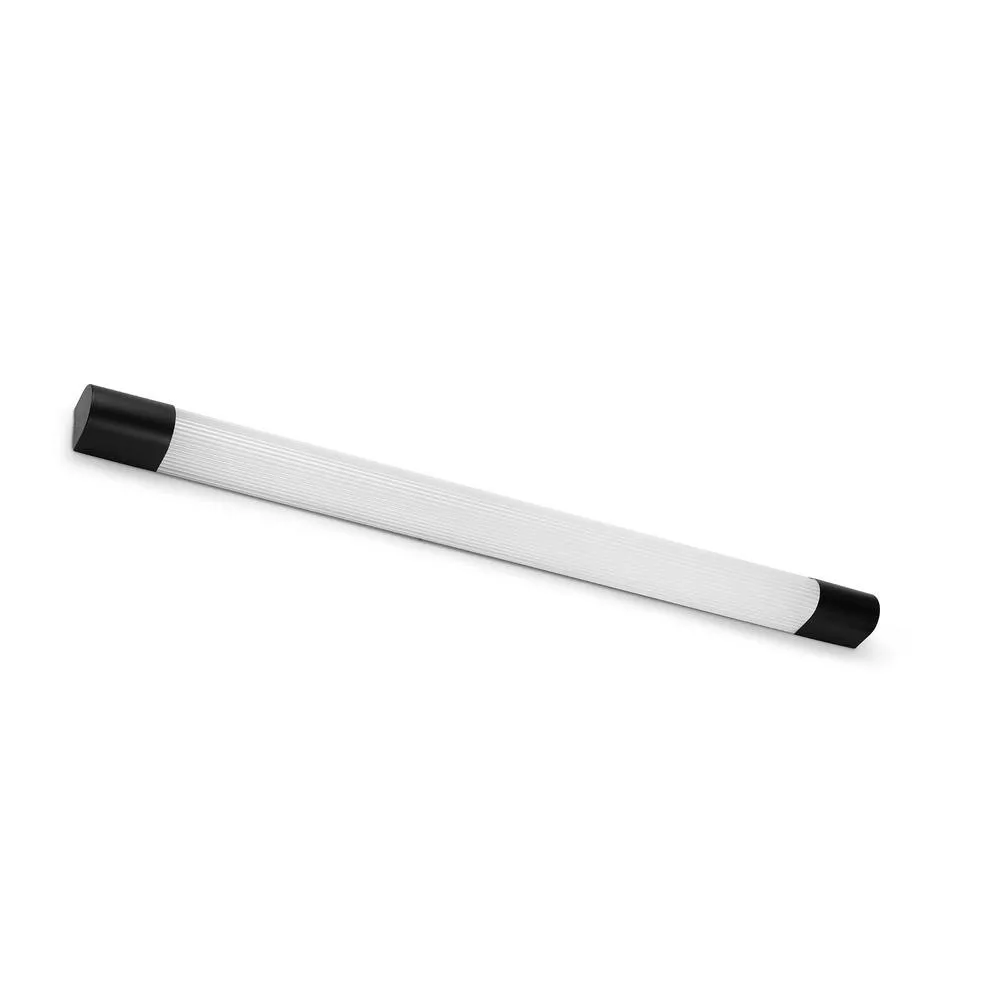 Netlighting Kiva 120cm LED Bathroom Wall Lamp Matt Black IP44 18W 2700K