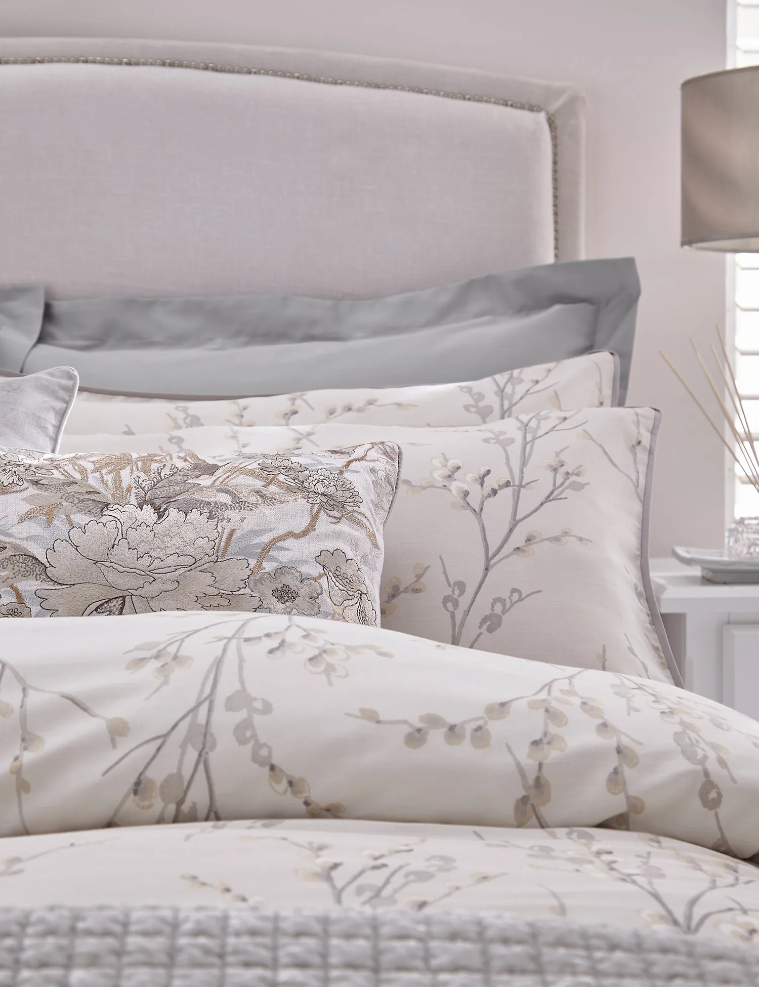 M&S Laura Ashley 2 Pack Pure Cotton Pussy Willow Pillowcases