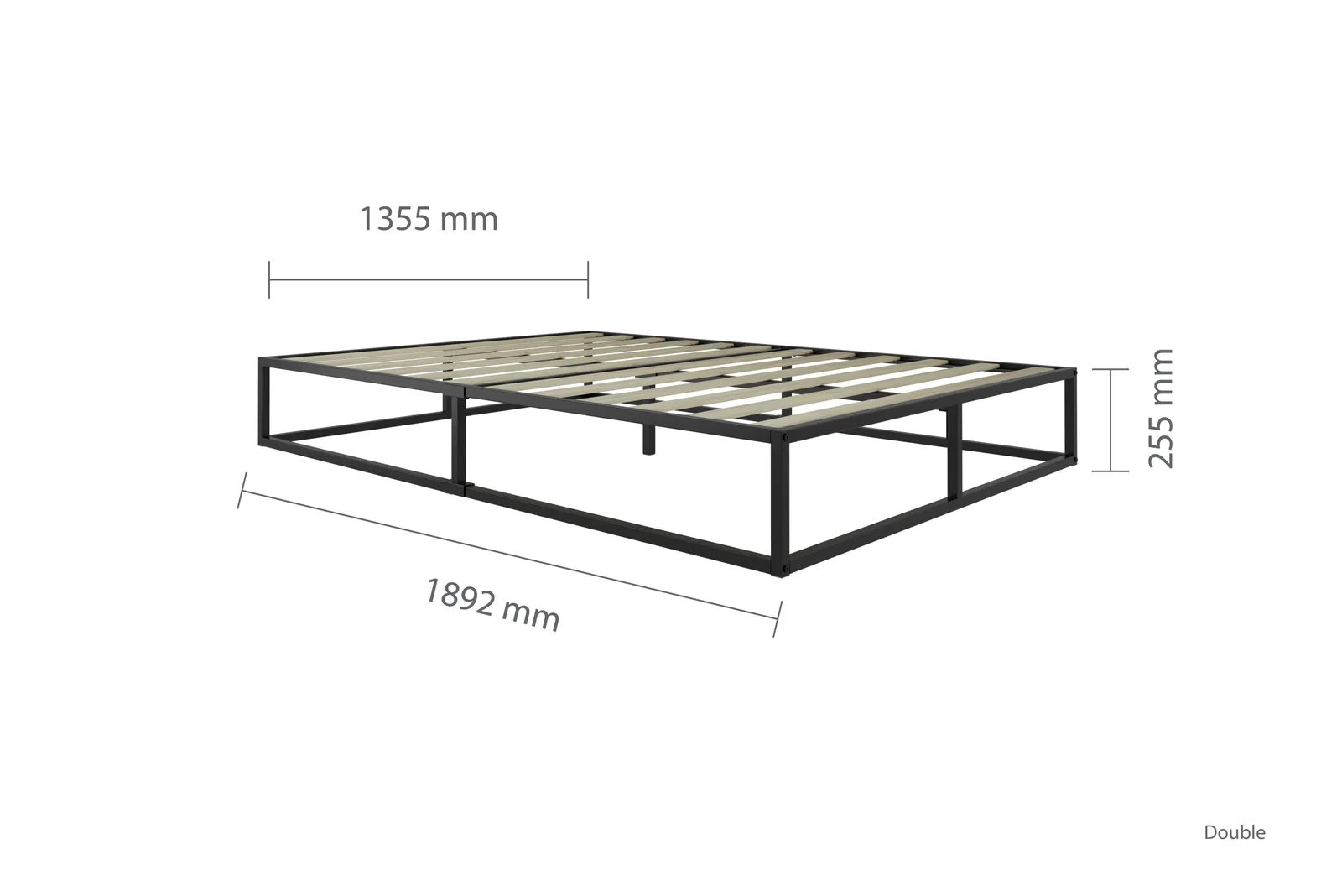 Birlea Soho Metal Platform Bed in Black 3