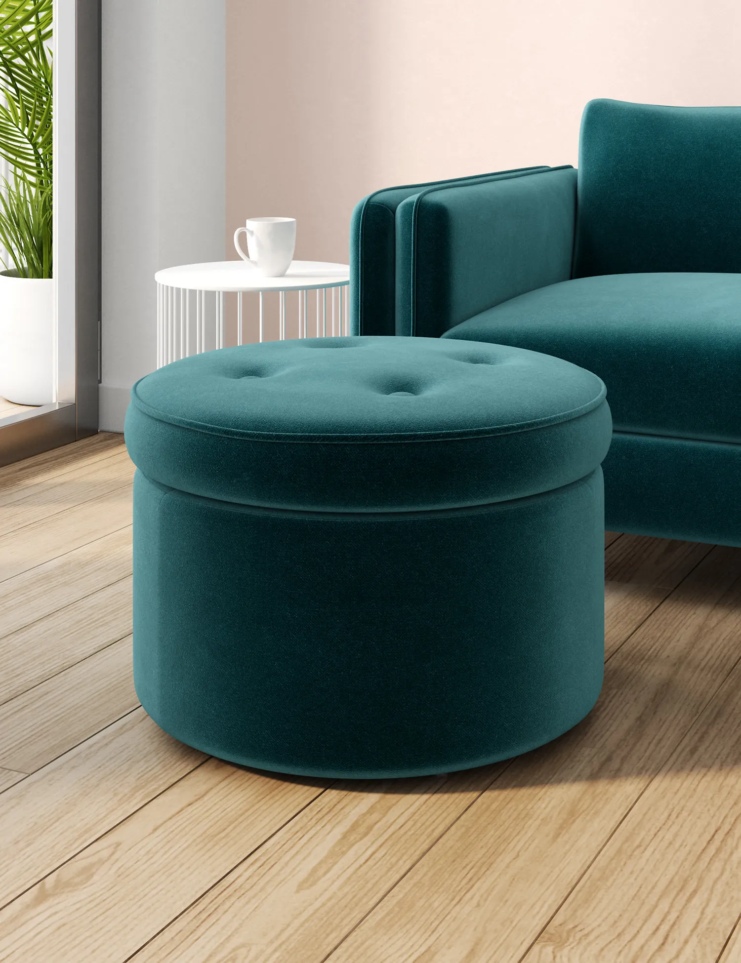 M&S Loft Round Storage Stool