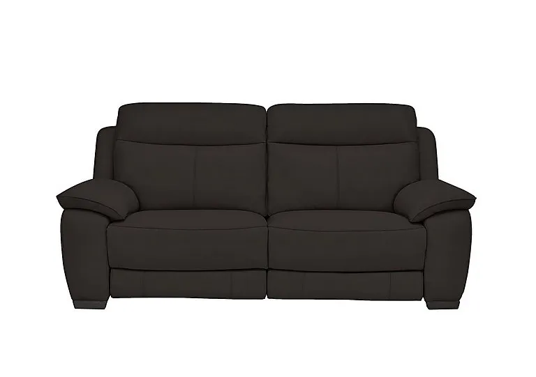 Starlight Express 3 Seater Leather Sofa - Dark Chocolate