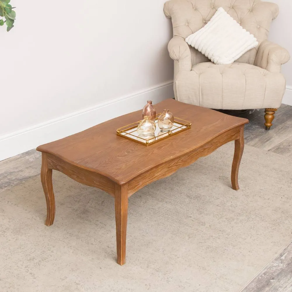 Melody Maison Dark Wood Coffee Table - Ashwell Range in Brown 5