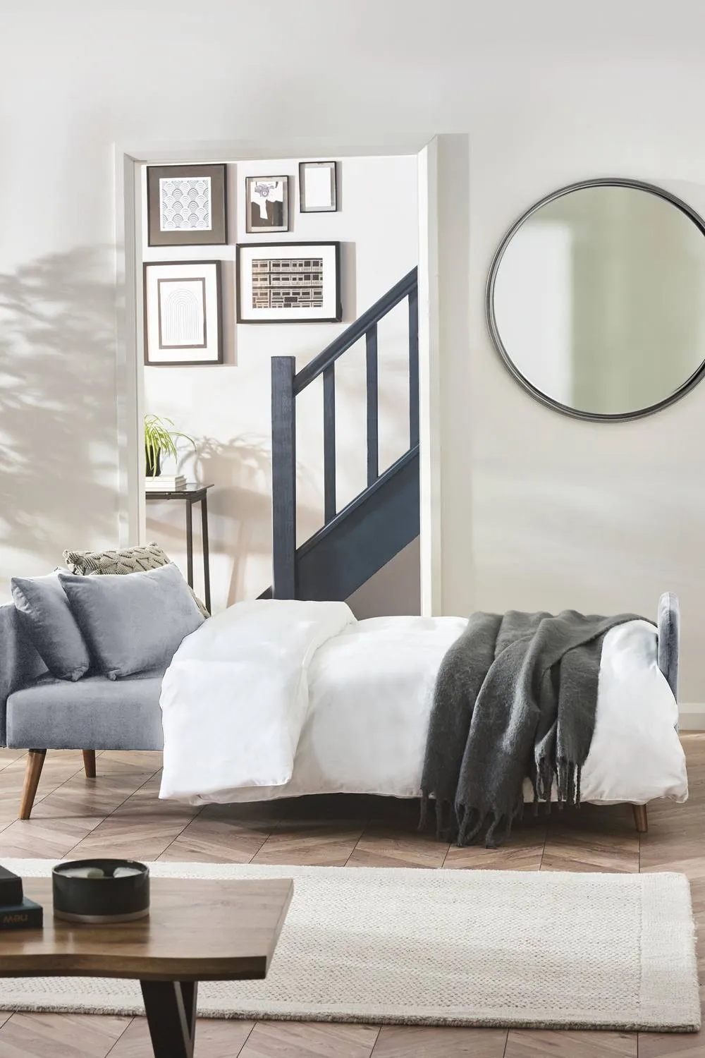 Julian Bowen Andi Upholstered 3 Seater Sofa Bed in Grey 2