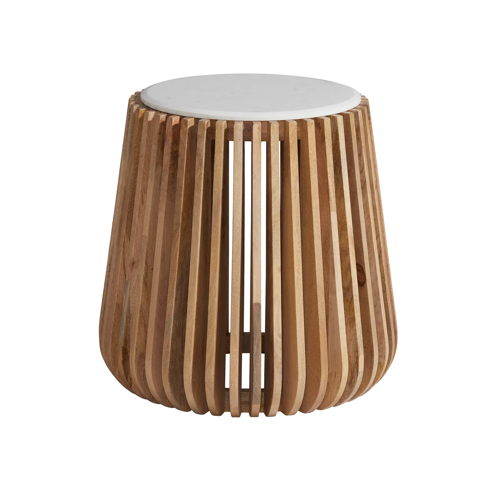 Ombra Side Table, Round, Neutral Marble | Barker & Stonehouse 6