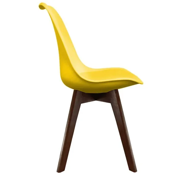 Fusion Living Soho Plastic Dining Chair with Squared Legs 4
