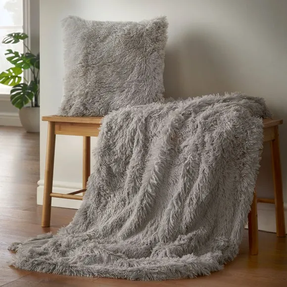 Catherine Lansfield Cuddly Deep Pile Throw Blanket 3