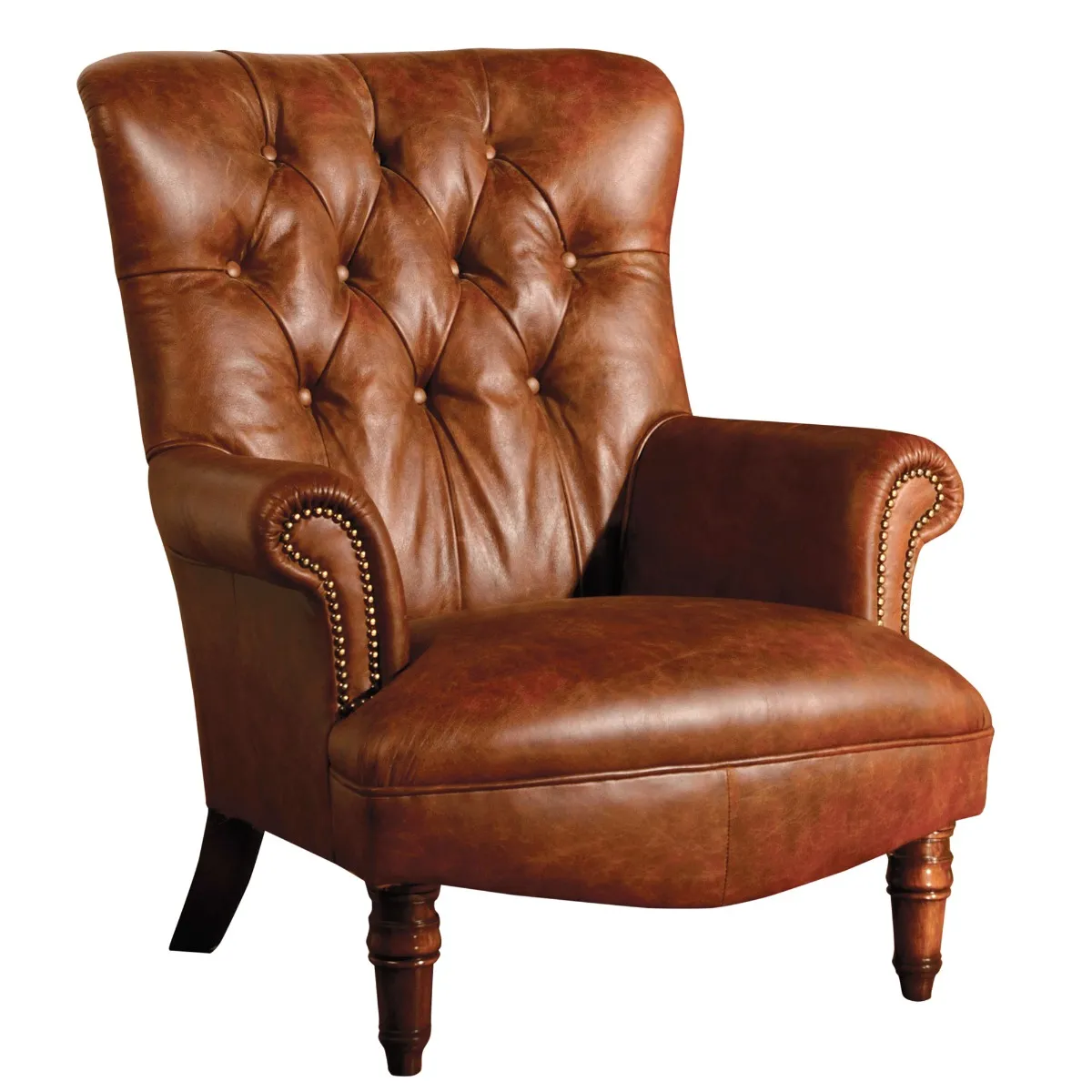 Harris Tweed Calvay Chair Leather