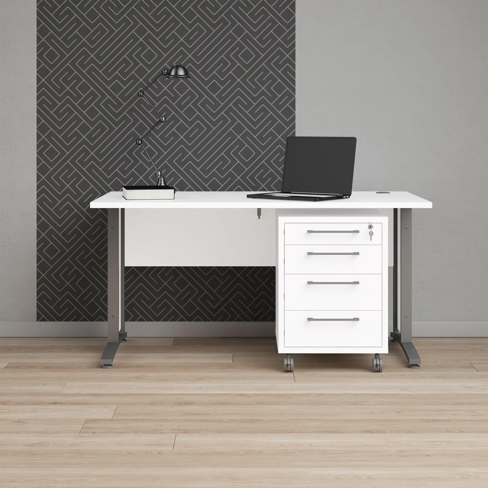 Furniture To Go Prima Desk 150cm in White 6