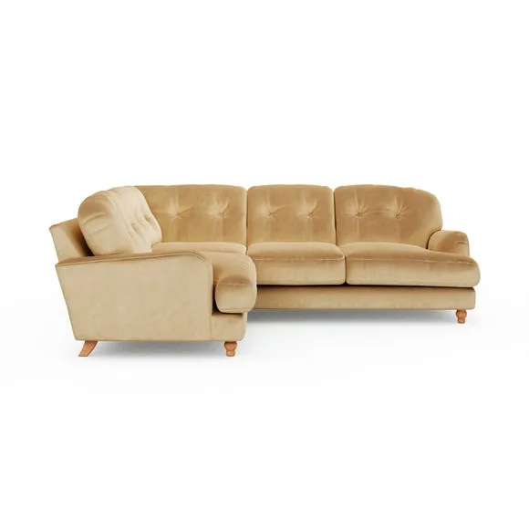 Martha Vintage Velvet Full Corner Sofa 6