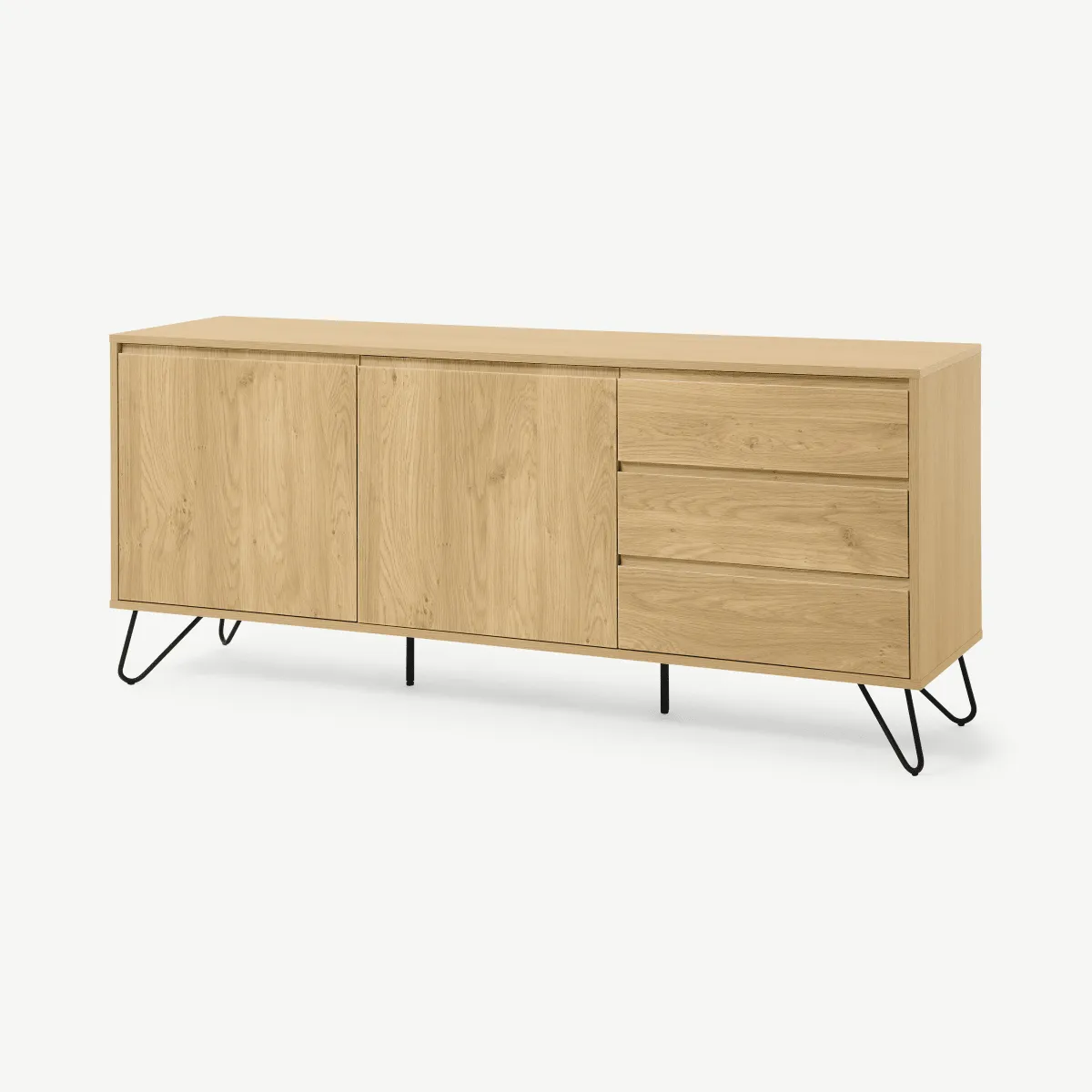 Elona Sideboard, Oak Effect & Black