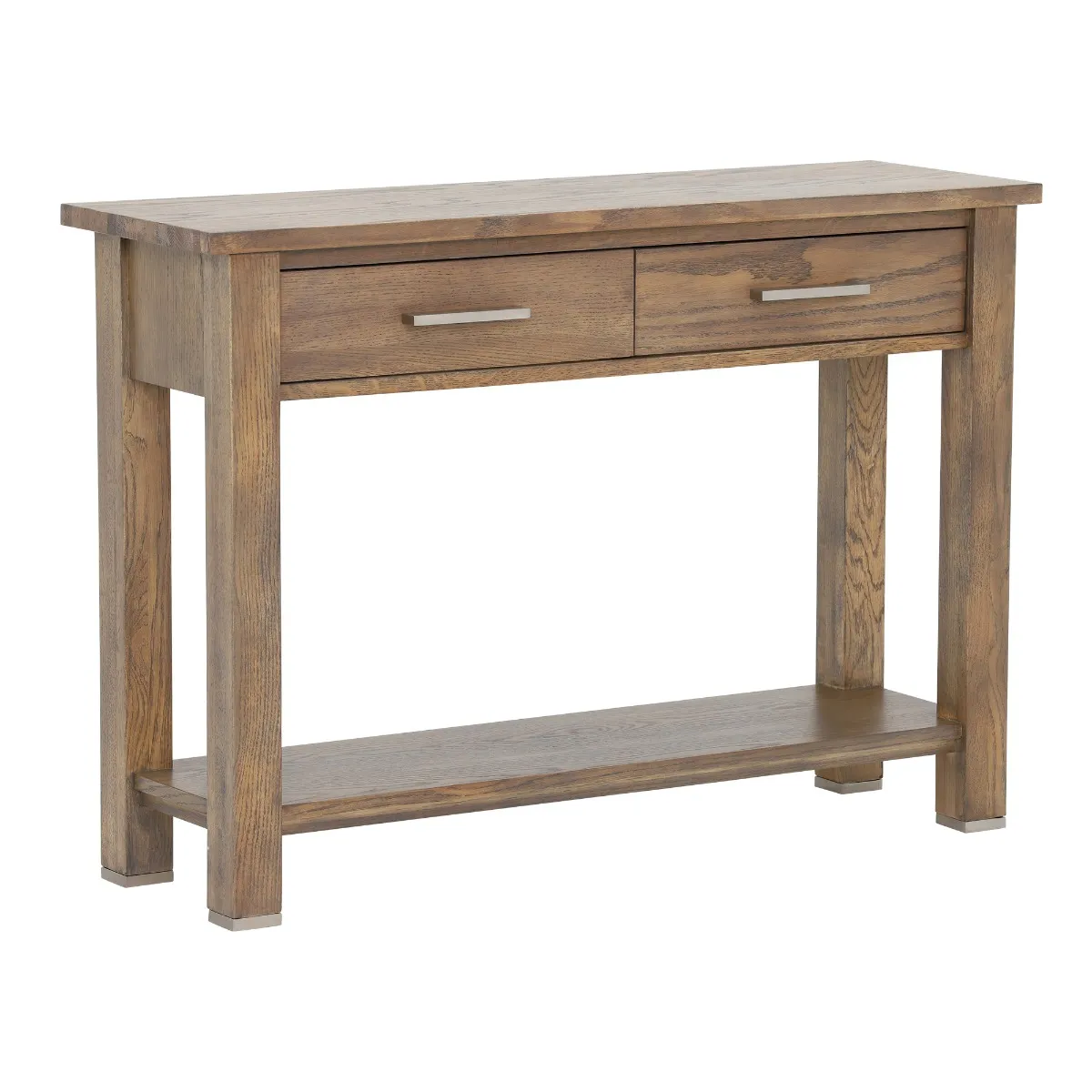 Ibex Console Table, Burnt Oak