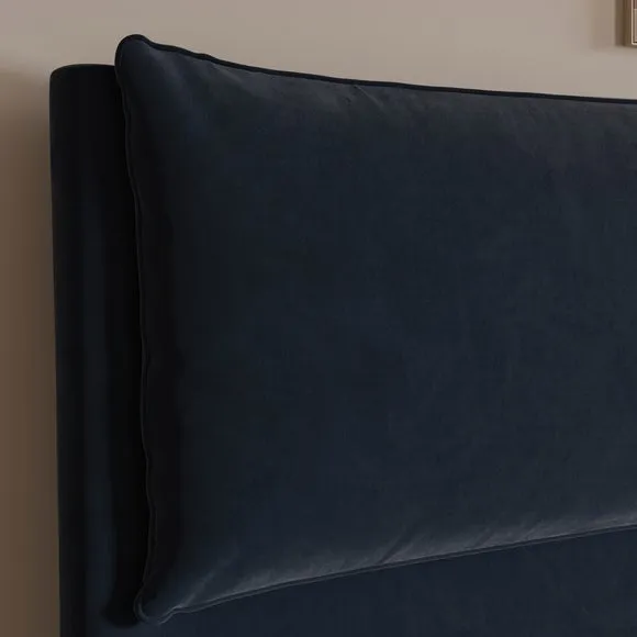 Skylar Velvet Pillow Back Bed Frame 5