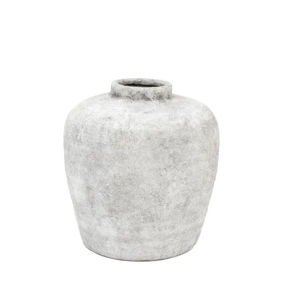Crossland Grove Talence Ceramic Urn Vase Grey 260Mm, Grey 6