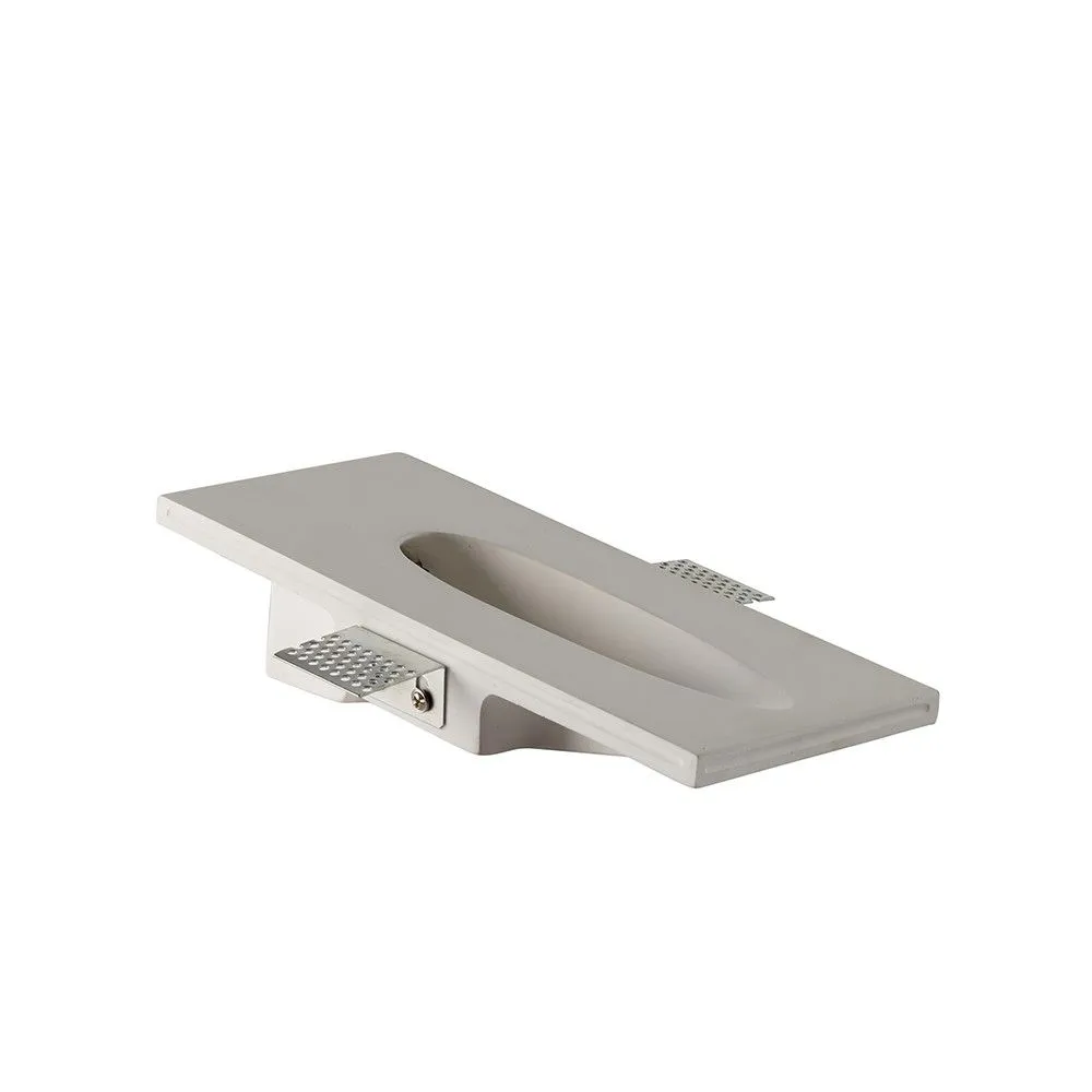 Netlighting Zeke Recessed Wall Light Trimless Square 1.5W White Plaster 3