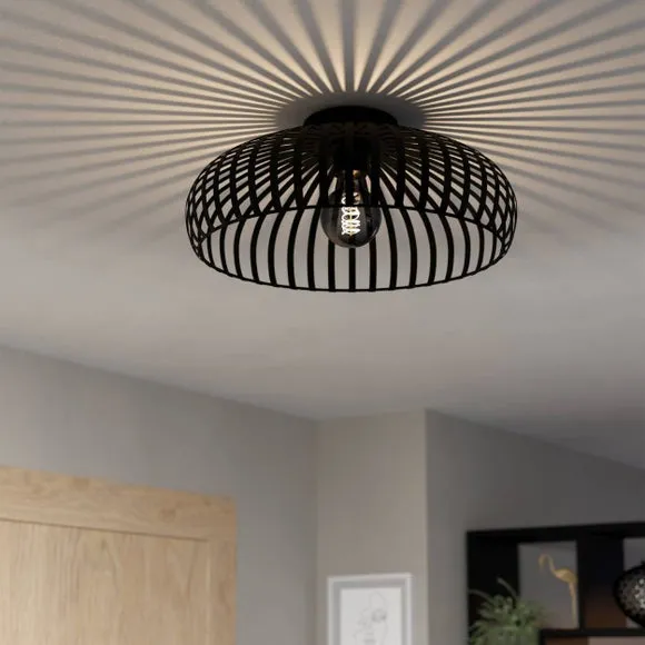 EGLO Mogano Flush Ceiling Light 1
