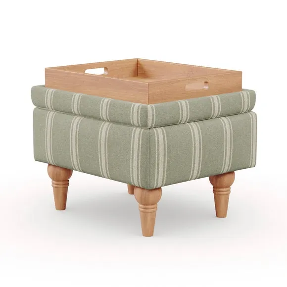 Charnwood Folkstone Stripe Storage Footstool 6