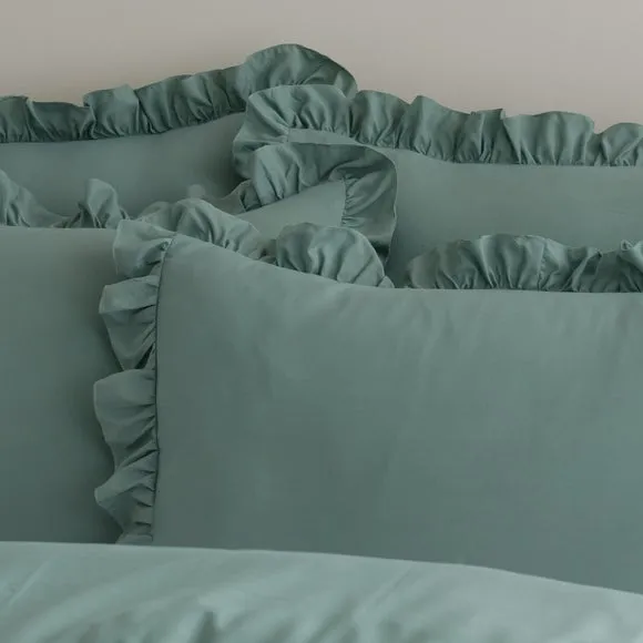 Briona Frilled Edge Duvet Cover & Pillowcase Set 4