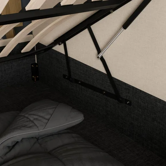 Olton Textured Side Lift Ottoman Bed Frame 5