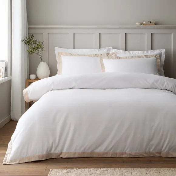 Bianca Fine Linens Tailored 100% Brushed Cotton Duvet Cover & Pillowcase Set 1