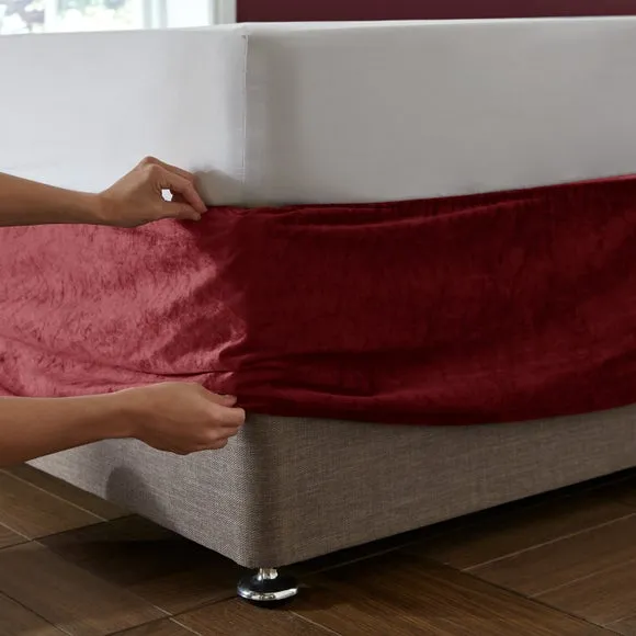 Catherine Lansfield Kingsley Matte Velvet Divan Base Bed Wrap 4