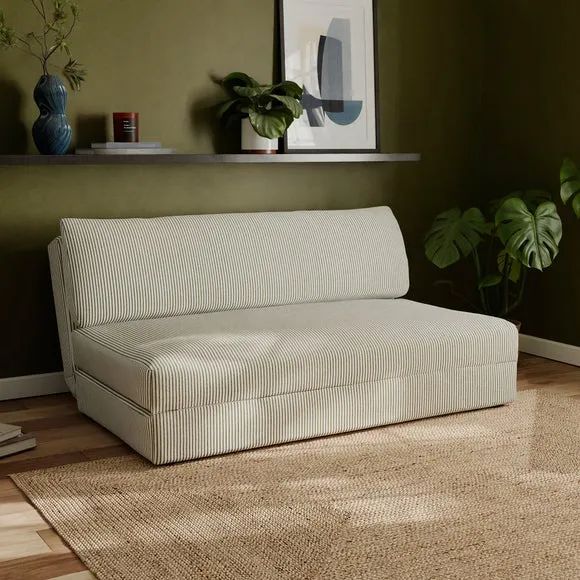 Jenner Tiny Stripe Small Double 2 Seater Sofa Bed
