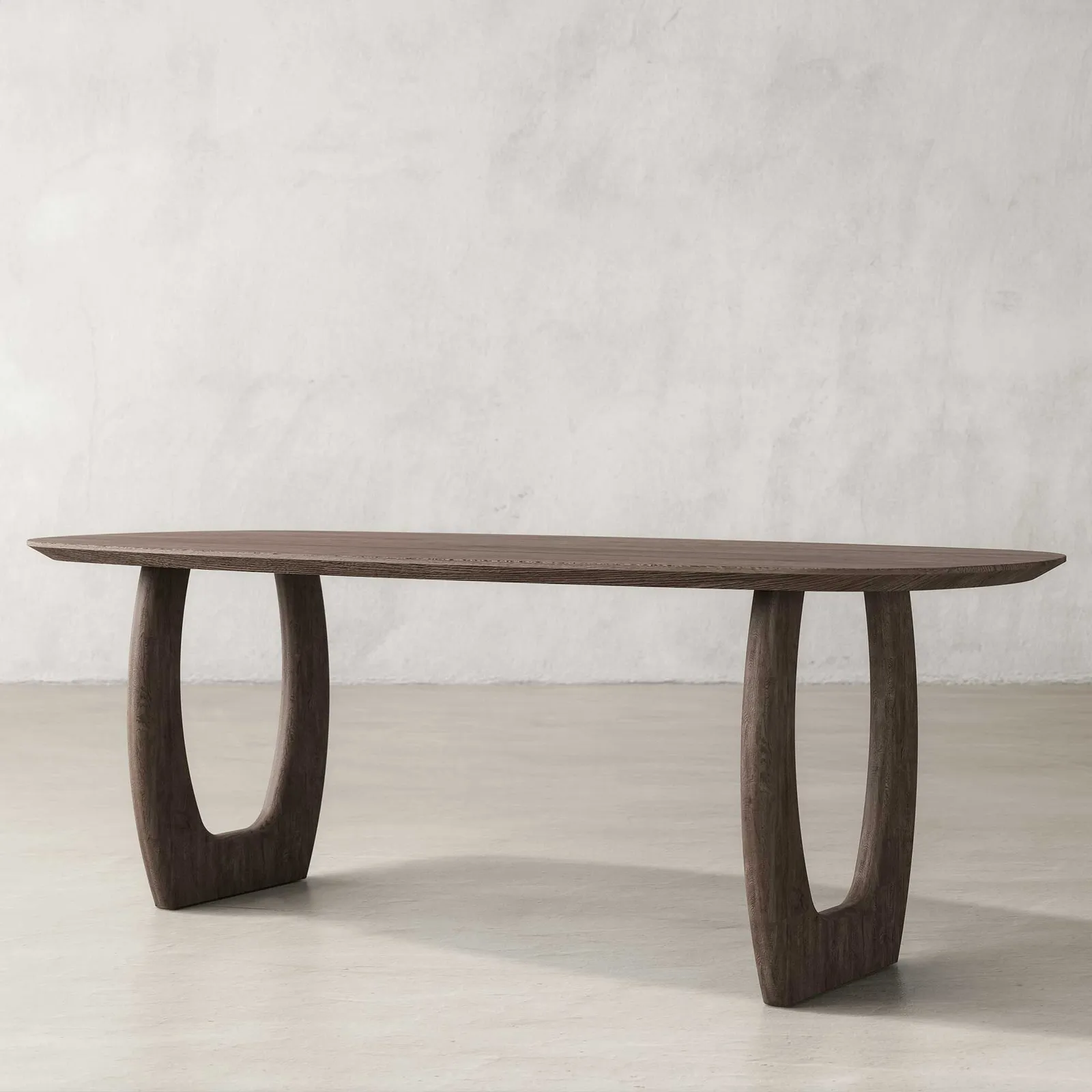 Pure Furniture Slim Luna Danish Oval Dining Table 240X100Cm, Brown Oak | Barker & Stonehouse 2
