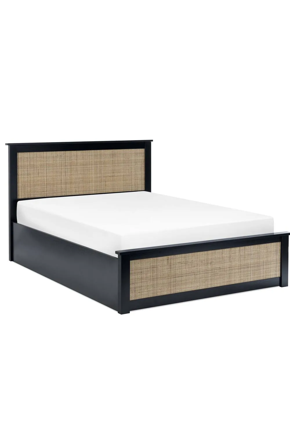 Julian Bowen Padstow Rattan Effect Ottoman Storage Bed in Black 3