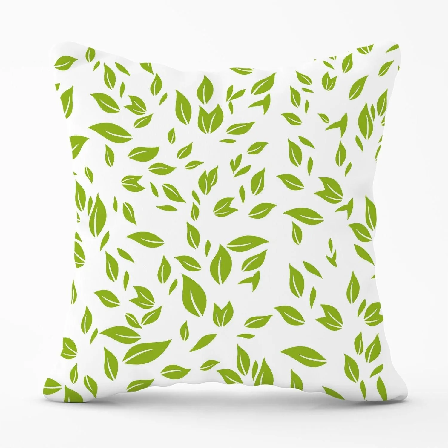 Warren Reed - Designer Green Leaves Outdoor Cushion