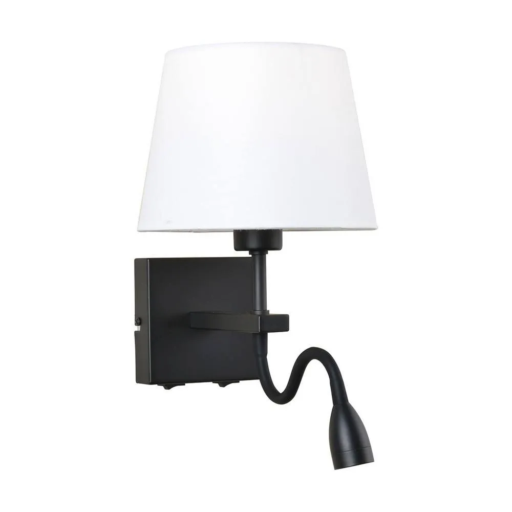 Netlighting Modern LED Bedside Lamp Black Matt Warm White 3000K 350lm