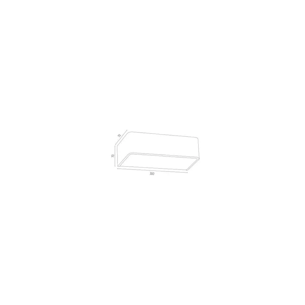 Netlighting Rodan 30cm Flush Wall Lamp Black Structure 2