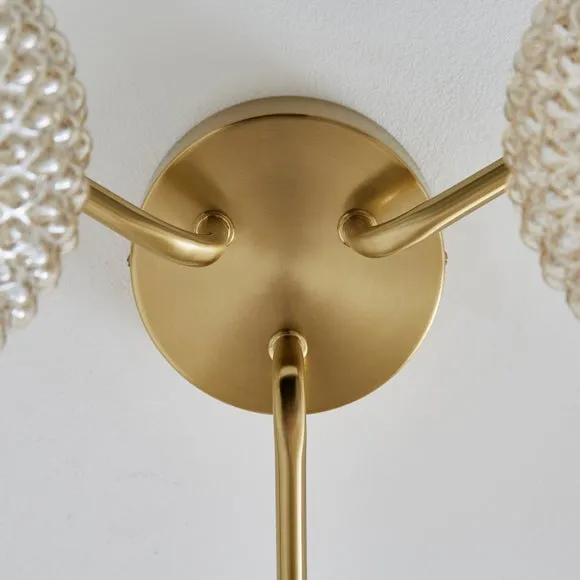 Silas Embossed 3 Light Semi Flush Ceiling Light 3